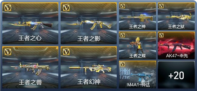 穿越火线：枪战王者V6 14王者武器 274英雄武器 6英雄角色 591万化 专家