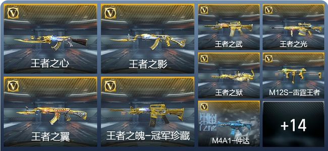 穿越火线：枪战王者V8 12王者武器 228英雄武器 4英雄角色 475万化 专家