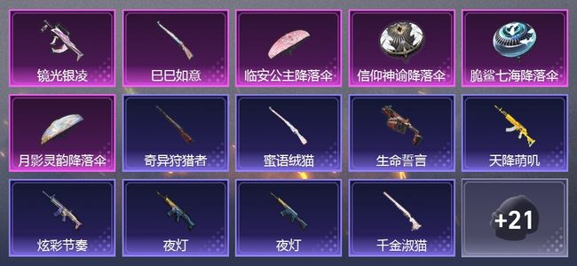 和平精英2升级枪 21套装 10441热力