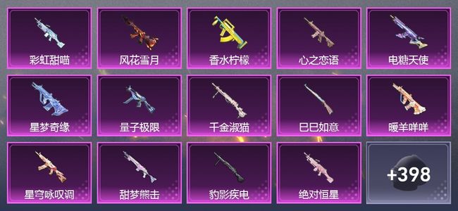 和平精英1载具 17升级枪 10粉装 8尾迹 219套装 11,1354热力 13印记