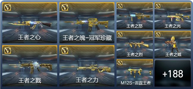 穿越火线：枪战王者V9 22王者武器 209英雄武器 11英雄角色 445万化 大师S