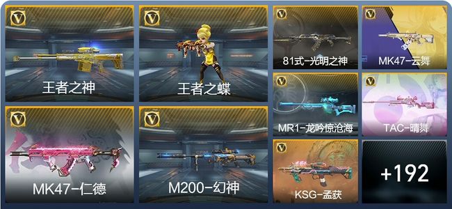 穿越火线：枪战王者V4 9王者武器 201英雄武器 7英雄角色 358万化 枪皇S