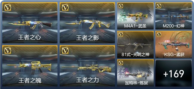 穿越火线：枪战王者V8 6王者武器 194英雄武器 8英雄角色 424万化 大师S