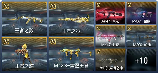 穿越火线：枪战王者V7 6王者武器 223英雄武器 4英雄角色 289万化 专家