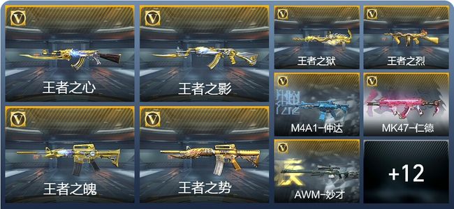 穿越火线：枪战王者V7 11王者武器 163英雄武器 4英雄角色 331万化 专家