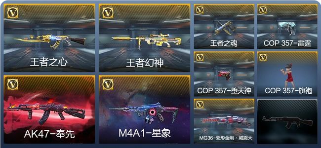 穿越火线：枪战王者V7 3王者武器 123英雄武器 1英雄角色 324万化 专家