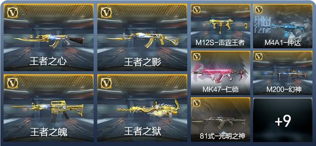 穿越火线：枪战王者V7 9王者武器 208英雄武器 10英雄角色 395万化 专家