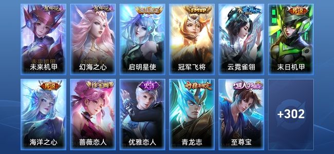王者荣耀V8 2星传说 5传说 90史诗 311皮肤 123英雄 荣耀黄金IV