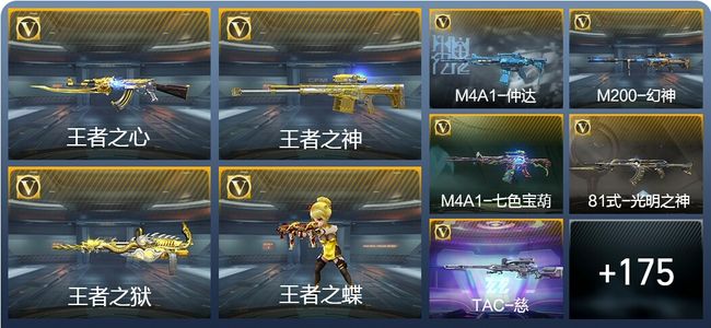 穿越火线：枪战王者V6 17王者武器 208英雄武器 3英雄角色 304万化 枪圣S