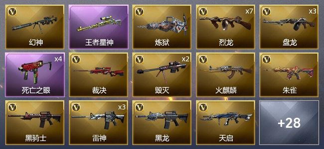 穿越火线（CF）3王者武器 4炫金武器 39V武器 2V角色 4皮肤 可排位 新锐