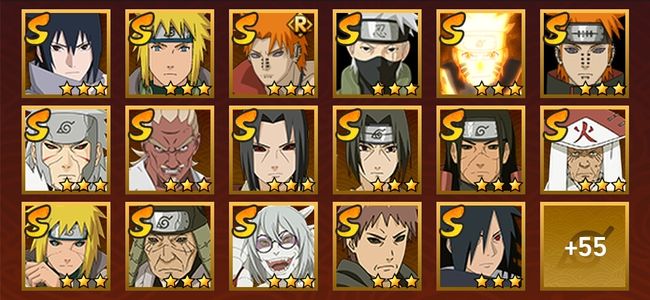 火影忍者V11 31S忍 41A忍 214忍 3554S碎片 20通灵 1000W战力 前500名 上忍