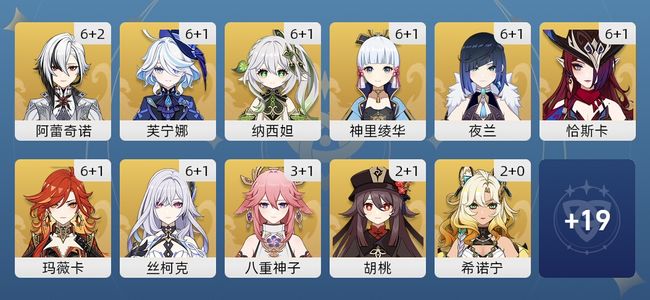 原神141黄 116角色黄 25武器黄 30五星角色 23五星武器 女主 60级