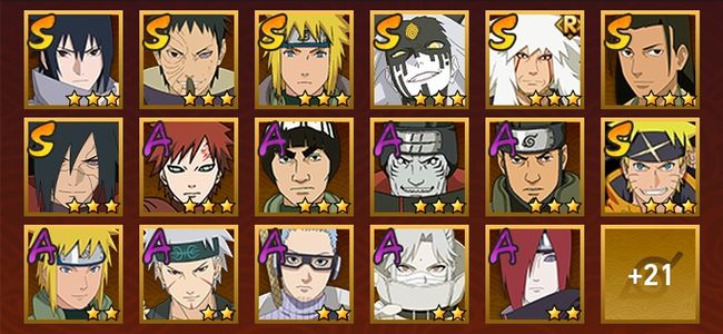 火影忍者V10 8S忍 30A忍 128忍 1262S碎片 15通灵 600W战力 前1000名 上忍