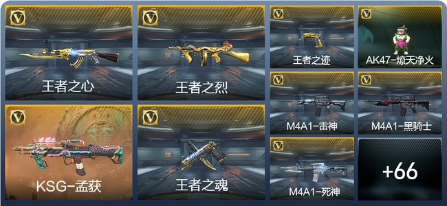 穿越火线：枪战王者6王者武器 75英雄武器 2英雄角色 90万化 专家S