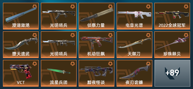 无畏契约21橙皮 17紫皮 103皮肤 56200皮肤总价值 965已用源晶 黄金