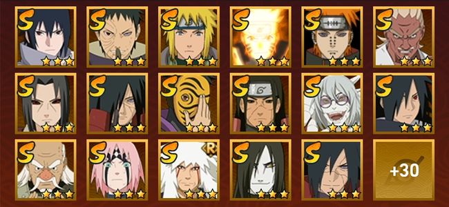 火影忍者V10 19S忍 28A忍 172忍 2587S碎片 16通灵 800W战力 前500名 上忍