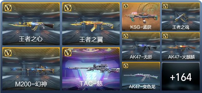 穿越火线：枪战王者V6 16王者武器 173英雄武器 5英雄角色 190万化 大师SS