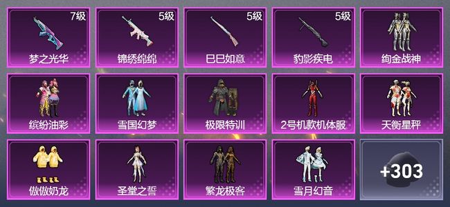 和平精英【苹果版】4升级枪 11粉装 2飞行器 171枪皮 145套装 54088热力 10印记 星钻