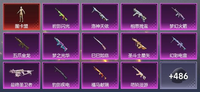和平精英【苹果版】2载具 0升级枪 13粉装 11尾迹 217套装 96936热力 21印记