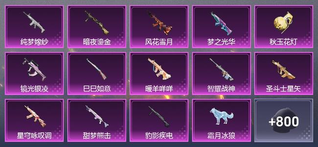 和平精英【苹果版】1载具 0升级枪 16粉装 17尾迹 376套装 158313热力 22印记