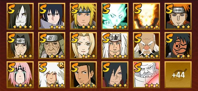 火影忍者V10 22S忍 40A忍 193忍 2711S碎片 19通灵 1000W战力 前500名 影级