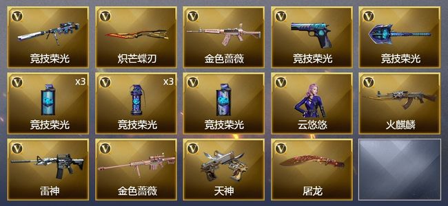 穿越火线（CF）17V武器 1V角色 2皮肤 可排位