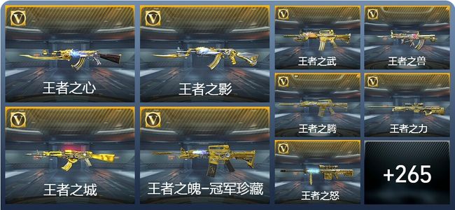 穿越火线：枪战王者V9 48王者武器 287英雄武器 9英雄角色 489万化 大师