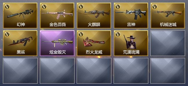 穿越火线（CF）1炫金武器 7V武器 1V角色 2皮肤 可排位 专家