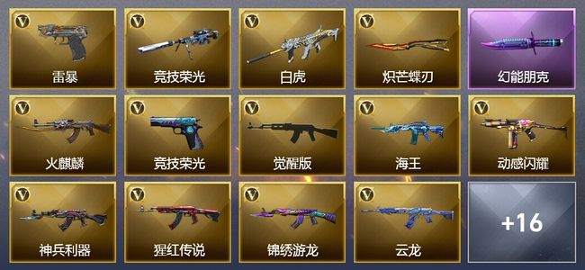 穿越火线（CF）30V武器 1V角色 7皮肤 可排位 传奇