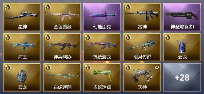 穿越火线（CF）21V武器 6皮肤 可排位