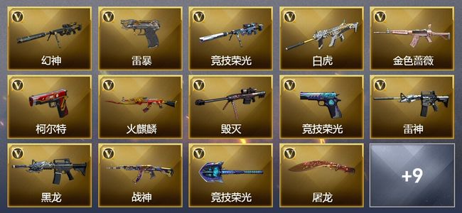 穿越火线（CF）35V武器 1V角色 5皮肤 可排位 传奇