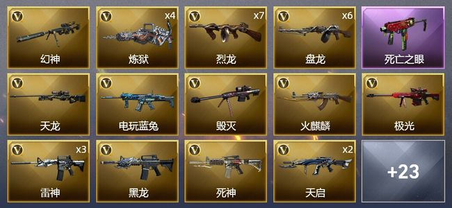 穿越火线（CF）5王者武器 49V武器 1V角色 14皮肤 可排位 精英