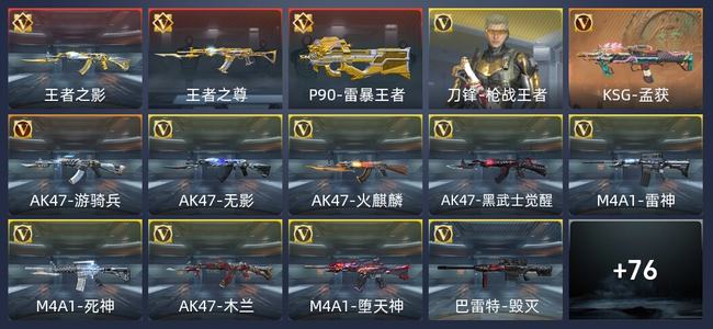 穿越火线：枪战王者V6 3王者 89英雄武器 1英雄角色 189万化 新锐
