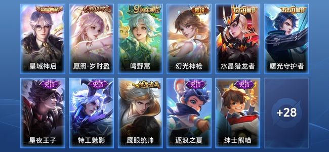 王者荣耀V4 1典藏 3传说 8史诗 41皮肤 68英雄 非凡王者