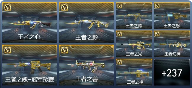 穿越火线：枪战王者V9 51王者武器 319英雄武器 新锐