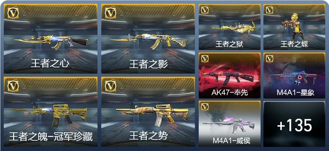 穿越火线：枪战王者V7 20王者武器 137英雄武器 新锐