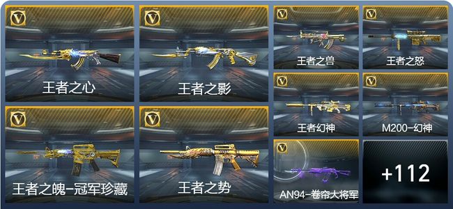 穿越火线：枪战王者V8 20王者武器 207英雄武器 新锐