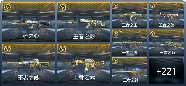 穿越火线：枪战王者V9 48王者武器 305英雄武器 新锐