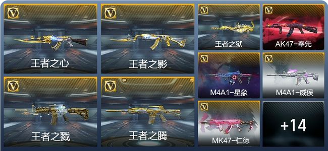 穿越火线：枪战王者V8 19王者武器 231英雄武器 新锐