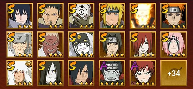 火影忍者V10 18S忍 33A忍 166忍 2260S碎片 17通灵 700W战力 前1000名 暗部