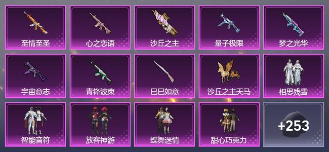 和平精英【苹果版】8升级枪 11粉装 143套装 62708热力 7印记