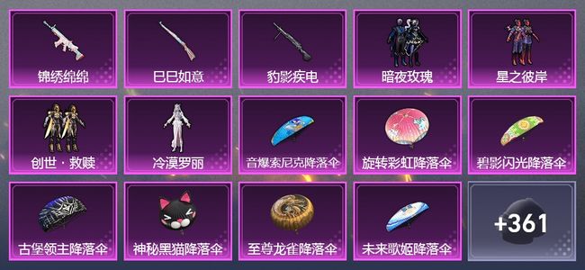 和平精英3升级枪 4粉装 3尾迹 215套装 80903热力 14印记