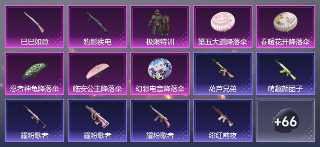 和平精英2升级枪 1粉装 53套装 13430热力