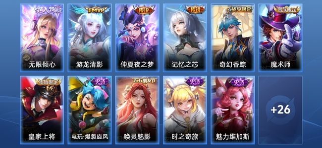 王者荣耀V6 4传说 10史诗 38皮肤 秩序白银III