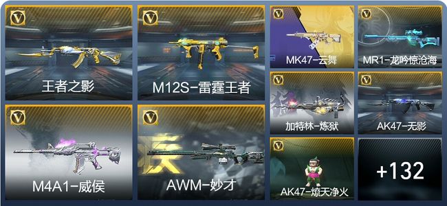 穿越火线：枪战王者6王者武器 141英雄武器 5英雄角色 198万化 枪皇S