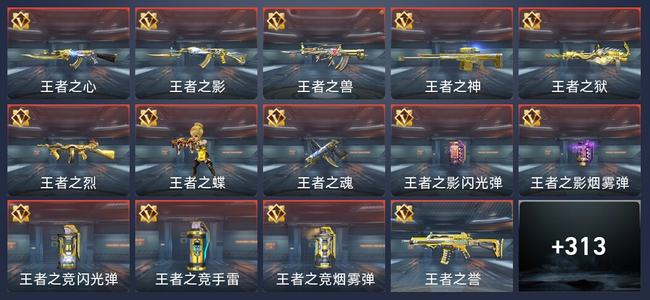 穿越火线：枪战王者V7 19王者 317英雄武器 10英雄角色 422万化 枪神