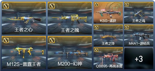 穿越火线：枪战王者V8 24王者武器 165英雄武器 新锐