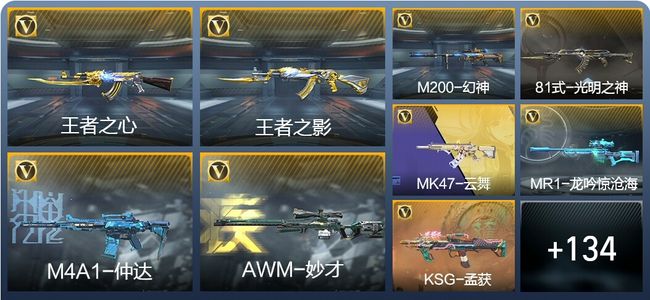 穿越火线：枪战王者V7 11王者武器 196英雄武器 新锐