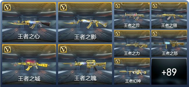 穿越火线：枪战王者V9 77王者武器 272英雄武器 新锐