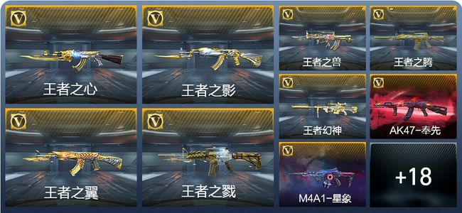 穿越火线：枪战王者V9 32王者武器 206英雄武器 新锐